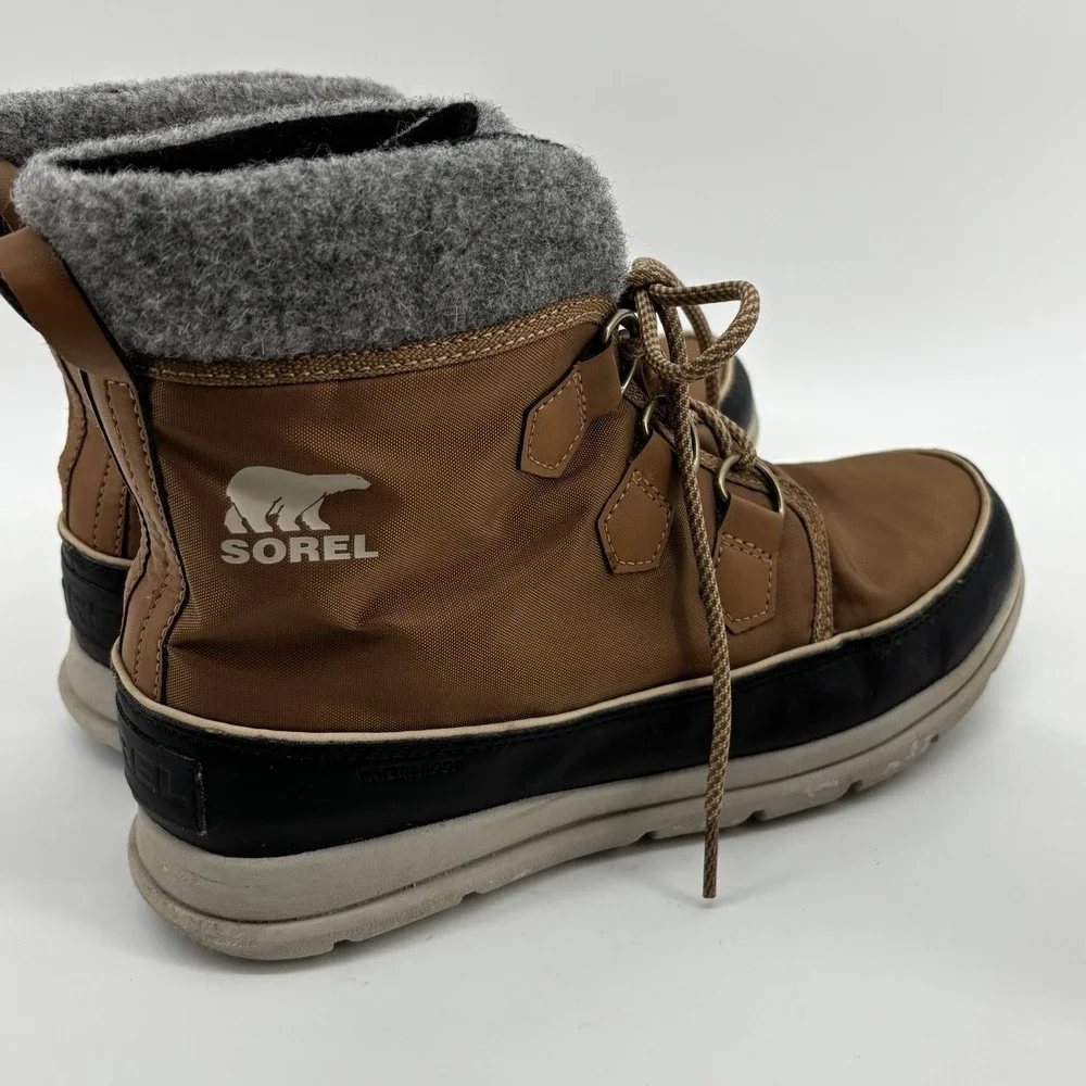 Sorel Explorer Carnival Boots Women's Size 9.5NL3421-286 Brown Waterproof Winter